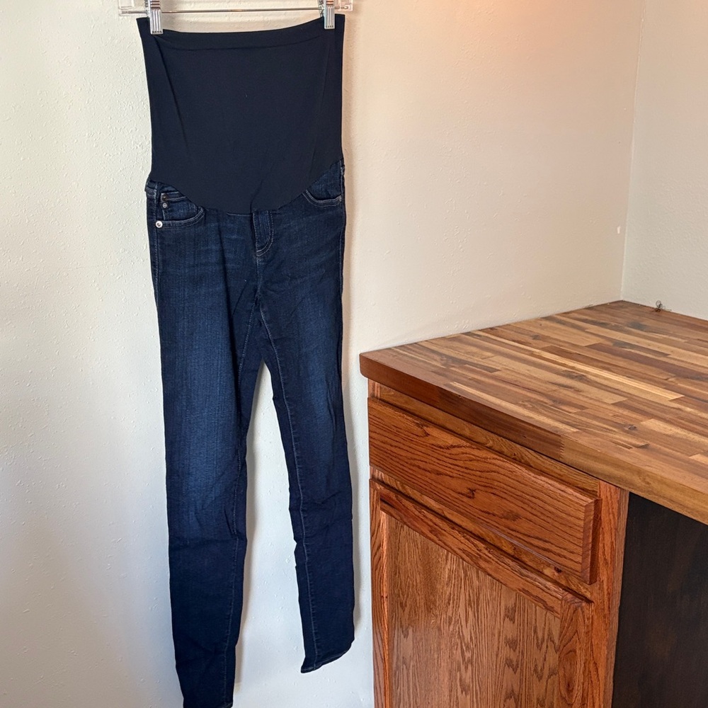 Adriano Goldschmied Dark Blue Denim Maternity Jeans 27R